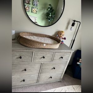 Boho handmade changing basket